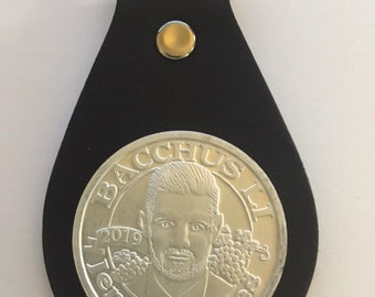 Doubloon Etsy - jensen ackles bacchus king li doubloon coin leather key fob handmade